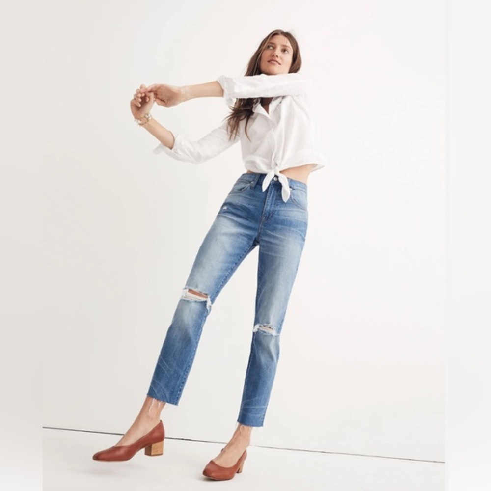 Madewell Womens The High Rise Slim Boyjean Style H5897 Size 30